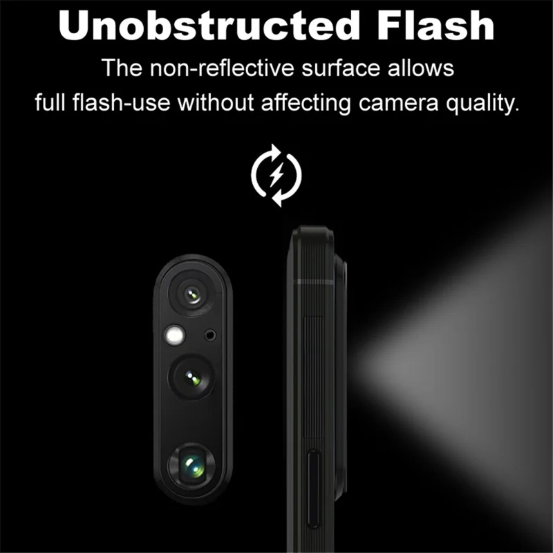 IMAK For Sony Xperia 1 V Metal Camera Lens Protector Anti-scratch Camera Lens Bezel Cover