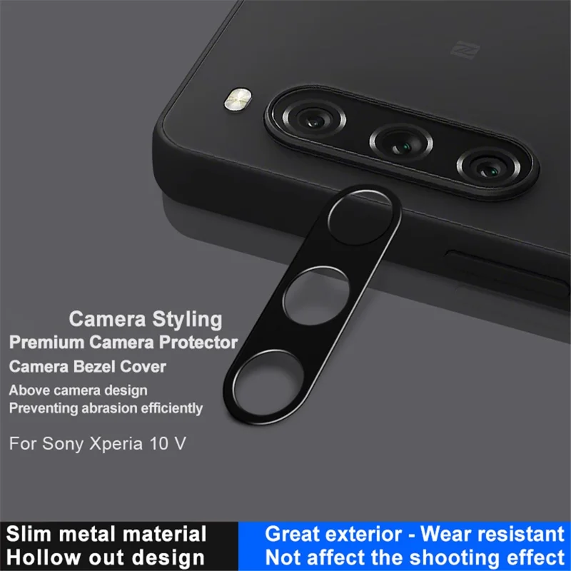 IMAK For Sony Xperia 10 V Metal Camera Lens Protector Anti-scratch Phone Rear Lens Bezel Protective Cover