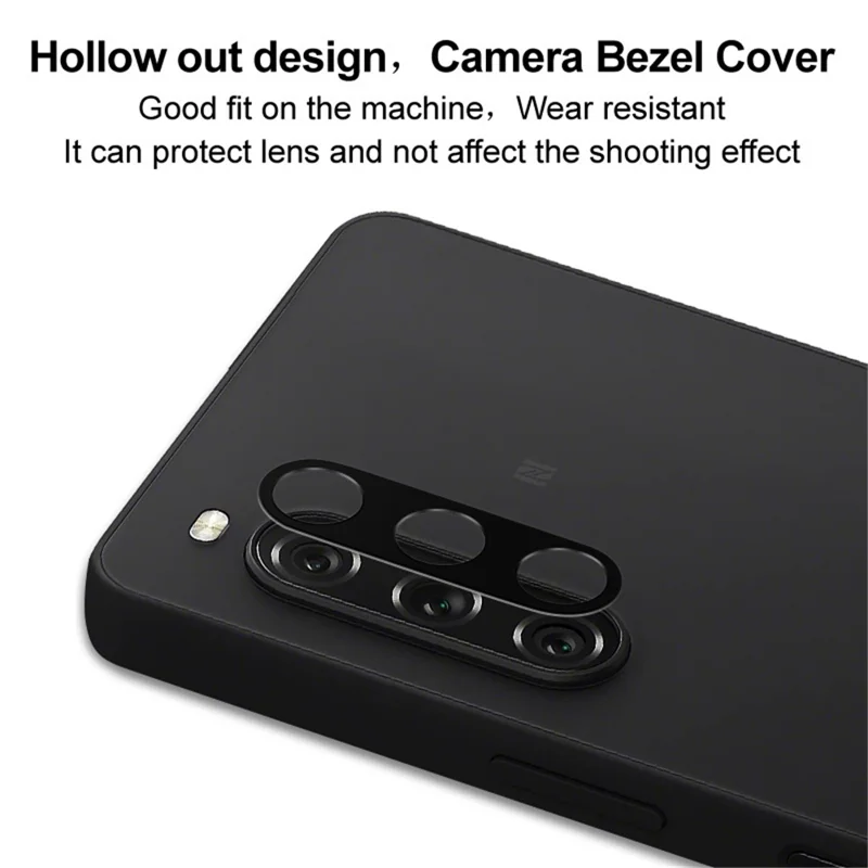 IMAK For Sony Xperia 10 V Metal Camera Lens Protector Anti-scratch Phone Rear Lens Bezel Protective Cover