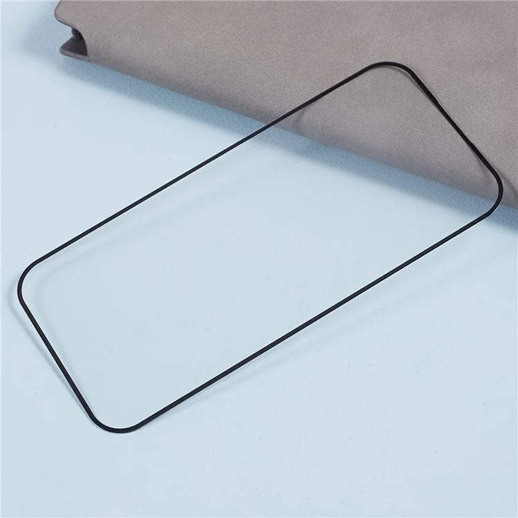 D Pro For iPhone 15 Protector de pantalla con impresión de seda HD Vidrio templado 9H Película resistente