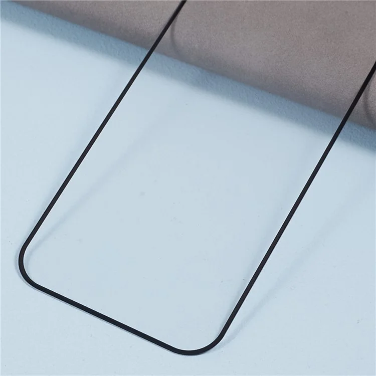 D Pro For iPhone 15 Protector de pantalla con impresión de seda HD Vidrio templado 9H Película resistente