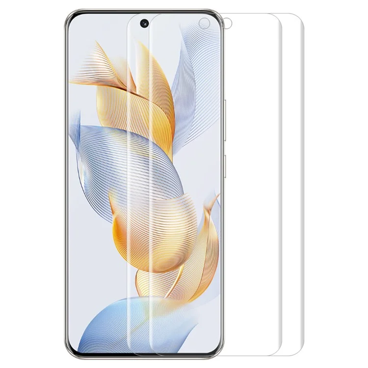 ENKAY HAT PRINCE Paquet de 2 pour Honor 90 3D Hot Bending Curved Full Cover Protecteur d'écran HD Clear PET
