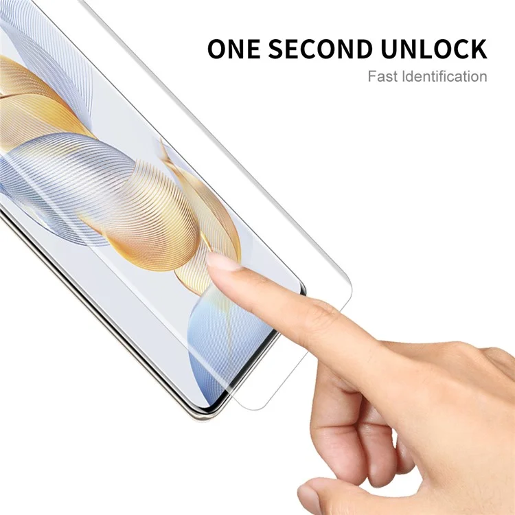 ENKAY HAT PRINCE Paquet de 2 pour Honor 90 3D Hot Bending Curved Full Cover Protecteur d'écran HD Clear PET