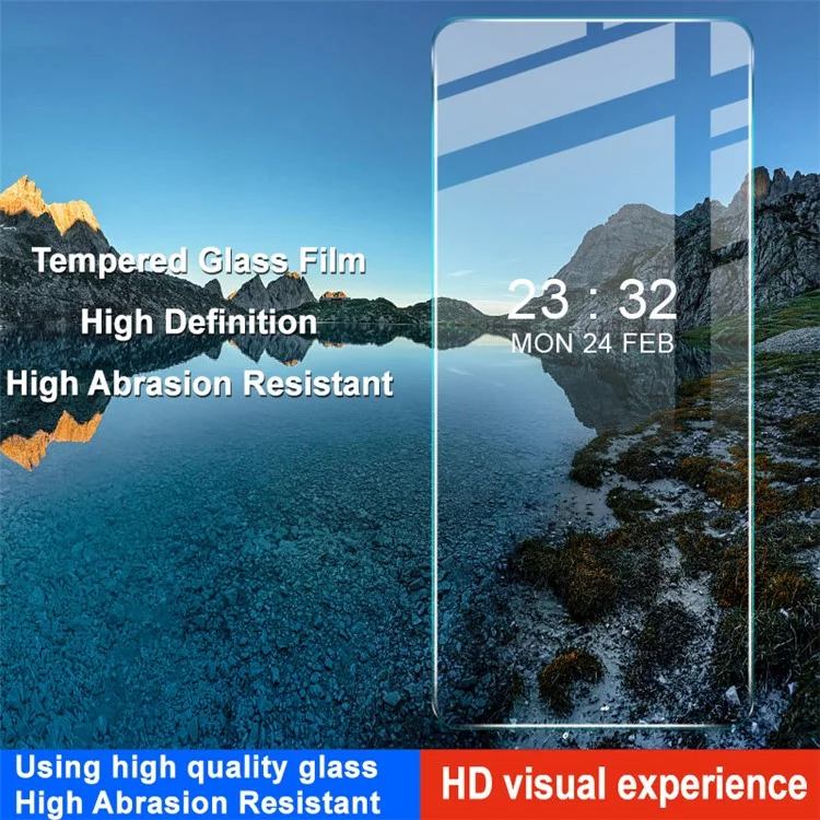 IMAK H Series For Xiaomi Redmi 12 5G (Global) / Poco M6 Pro 5G Protector de Pantalla de Teléfono Película de Vidrio Templado Antifuego Transparente HD