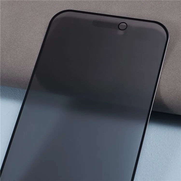 For iPhone 15 Pro Max Privacy 180-degree Screen Protector Anti-dust Full Coverage Matte Tempered Glass Film