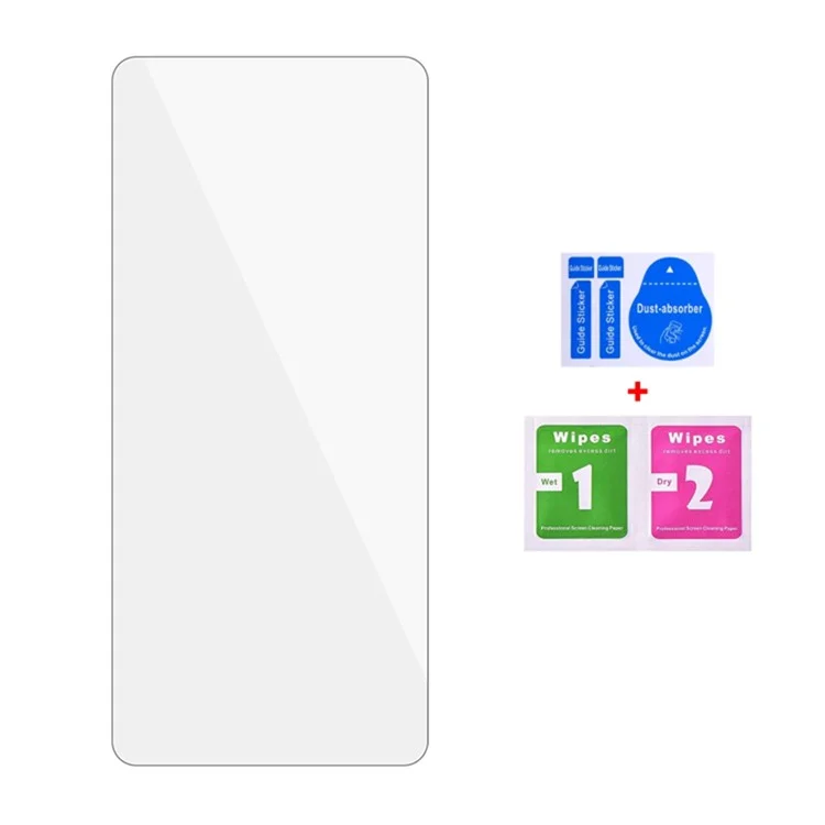 5 piezas para Xiaomi Redmi 12 5G (Global) / Poco M6 Pro 5G Película de vidrio templado 0,3 mm Transparente Protector de pantalla 2,5D Antiarañazos