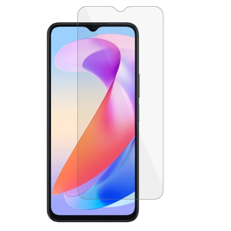 Película de Vidro Temperado para Honor X6a 4G, Protetor de Tela de Telefone Claro Anti-explosão HD (Borda de Arco de 0,3 mm)