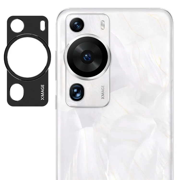 IMAK For Huawei P60 Pro Phone Camera Lens Protector Rear Lens Metal Bezel Back Cover