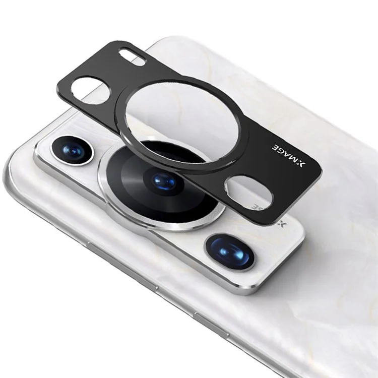 IMAK For Huawei P60 Pro Phone Camera Lens Protector Rear Lens Metal Bezel Back Cover