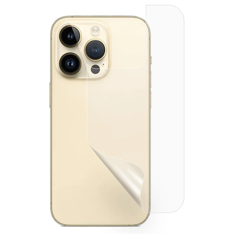 For iPhone 15 Pro Max Anti-explosion Soft PET Protective Film Nano HD Clear Phone Back Protector
