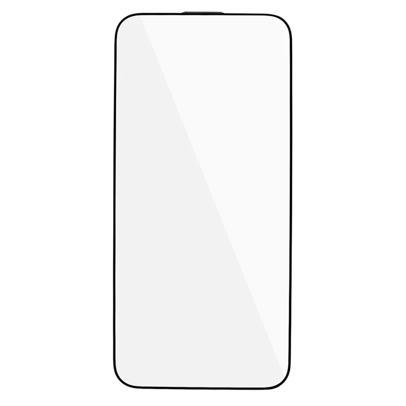 2Pcs High Aluminum-silicon Glass Film for iPhone 15 Pro Max Silk Printing Thick Glue Full Screen Protector with Anti-dust Net