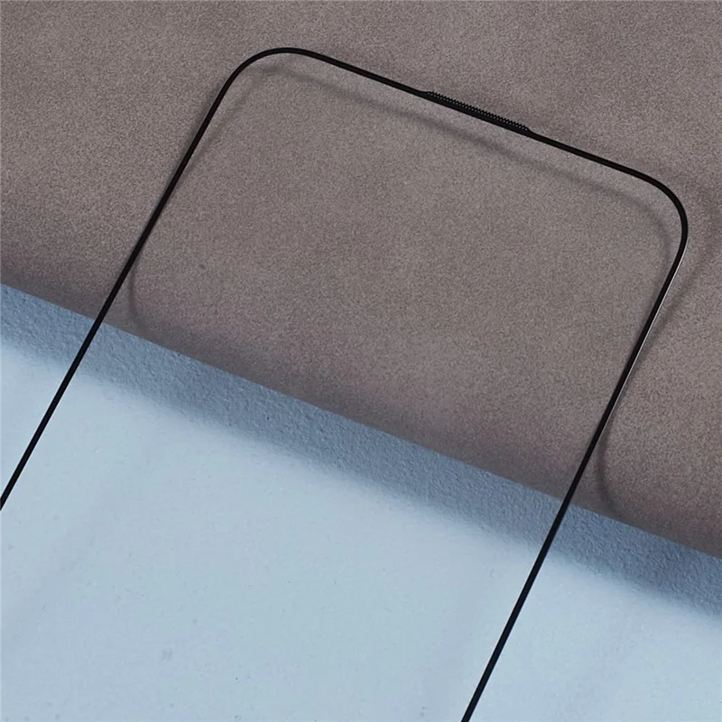 2Pcs High Aluminum-silicon Glass Film for iPhone 15 Pro Max Silk Printing Thick Glue Full Screen Protector with Anti-dust Net