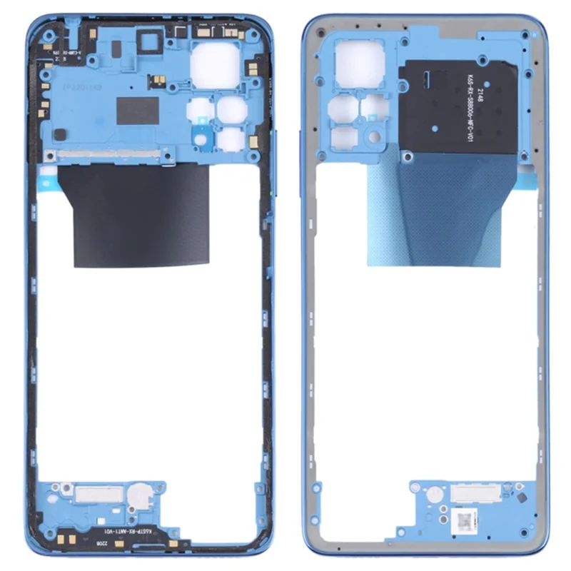 For Xiaomi Redmi Note 11 Pro 4G (MediaTek) 2201116TG 2201116TI OEM Middle Housing Plate Frame Part (without Logo) - Dark Blue