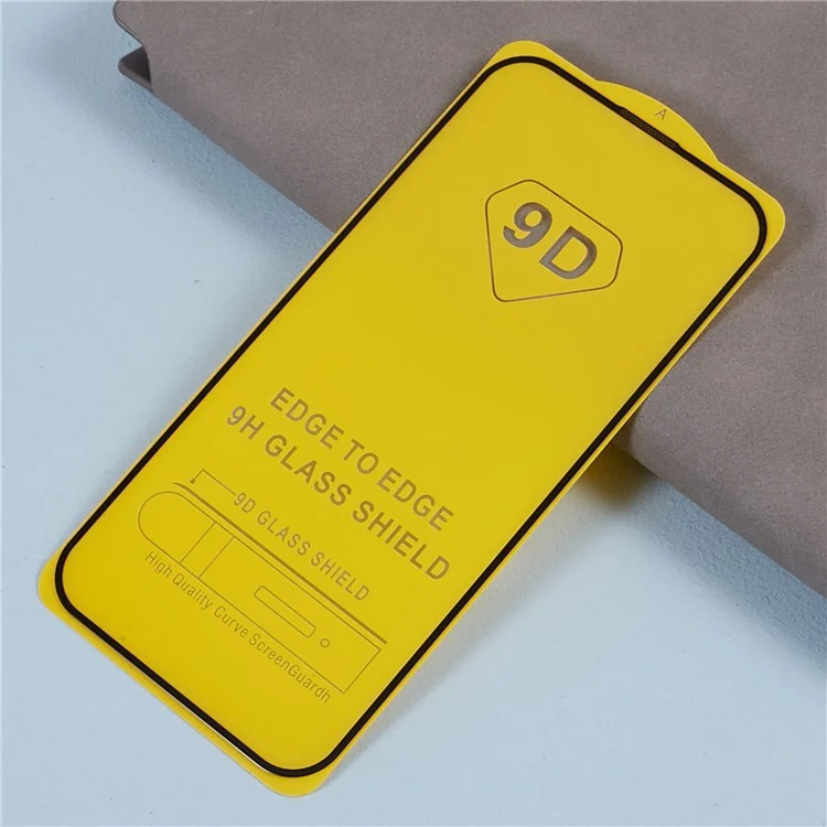 Per iPhone 15 Plus Silk Print Full Coverage Tempered Glass Film Full Glue 9D Anti-scratch Screen Protector