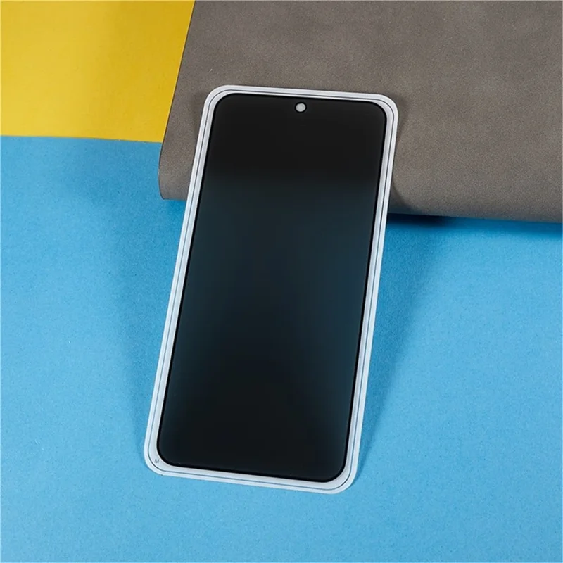For iPhone 15 Pro 360 Degrees Anti-spy Film Full Glue Tempered Glass Complete Cover Screen Protector