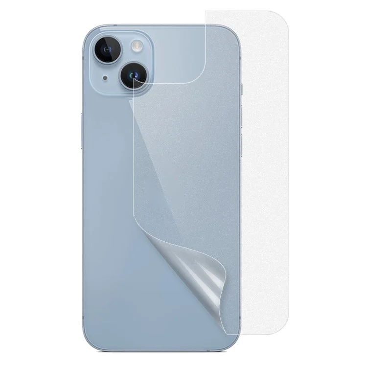 For iPhone 15 Phone Back Protector Anti-explosion Nano Matte Soft PET Back Film Cover