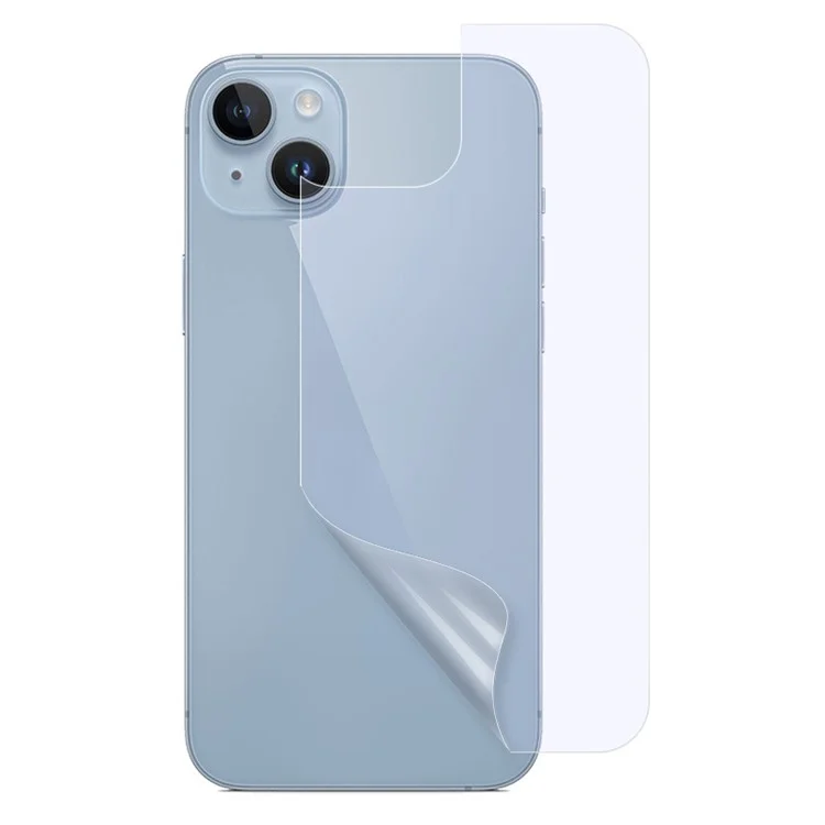 Anti-blue-ray Phone Back Protector for iPhone 15 Plus , Explosion-proof Soft PET Phone Back Film