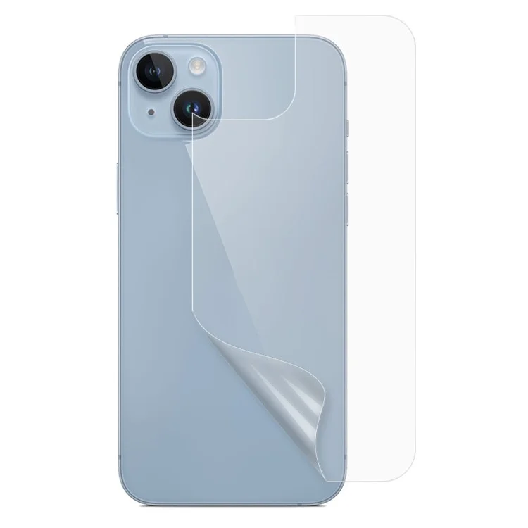 Soft PET Phone Back Cover Film for iPhone 15 Plus , Anti-explosion Nano Ultra Clear Back Protector