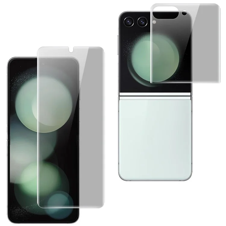 Película de hidrogel antiesía IMAK III para Samsung Galaxy Z Flip5 5G Protector de pantalla frontal + posterior Pequeña pantalla Protector de película TPU