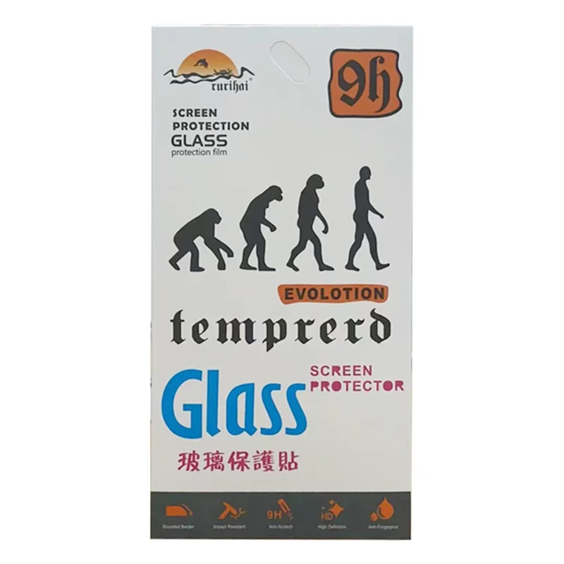 RURIHAI Ultra Clear Screen Protector dla iPhone 15 Pro, 0,18 mm, 2,5D, zakrzywione krawędzie, pełna adhezja, folia z wysokogatunkowego szkła aluminiowo-krzemowego