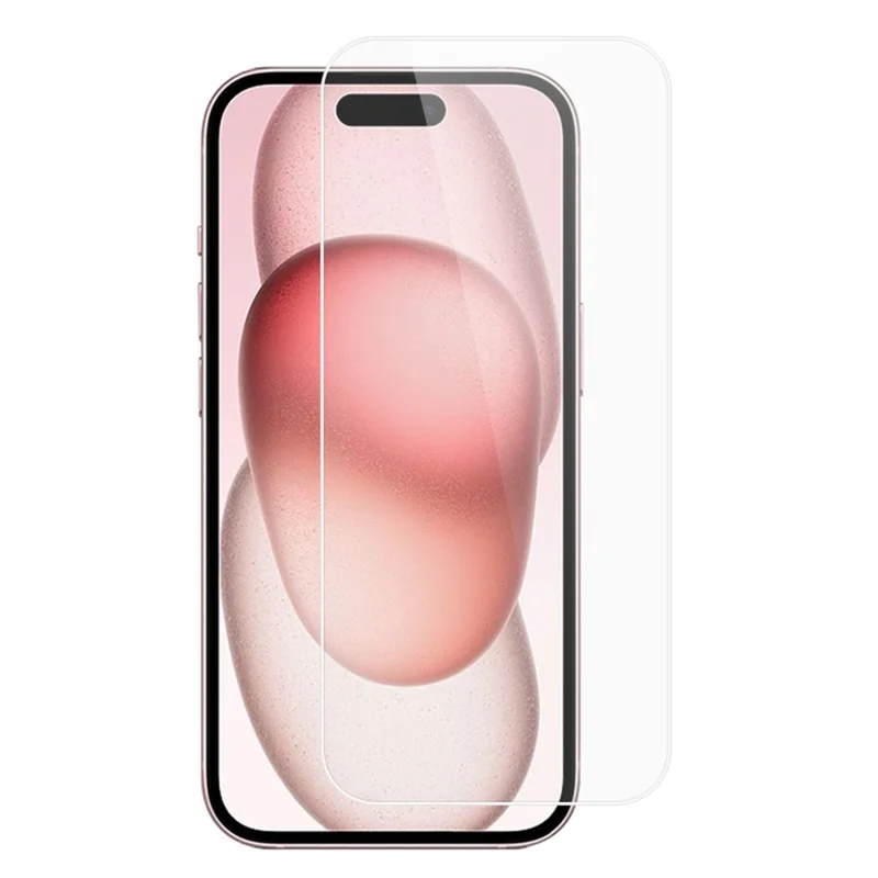 RURIHAI High Aluminum-silicon Glass Screen Protector for iPhone 15 Plus , 0.18mm 2.5D Arc Edge HD Clear Film