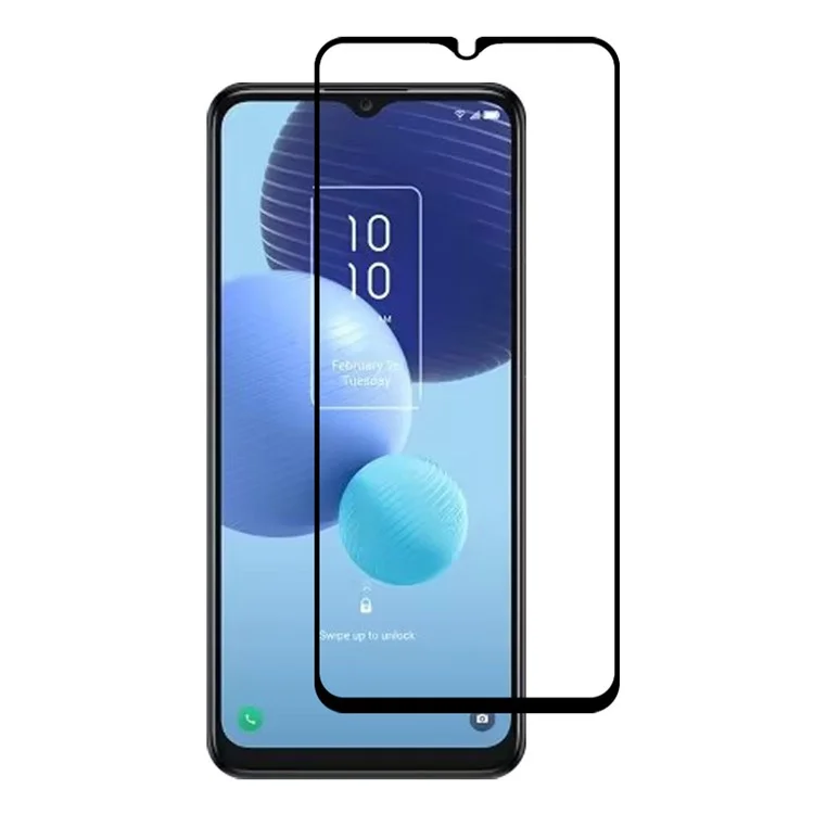 RURIHAI 10Pcs For TCL 40 SE Phone Screen Protector 2.5D 0.26mm High Aluminum-silicon Glass Secondary Hardening Film