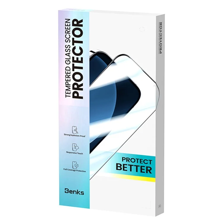 BENKS High Aluminum-silicon Glass Screen Protector für iPhone 15 Plus Anti-explosion Ultra Clear Screen Film