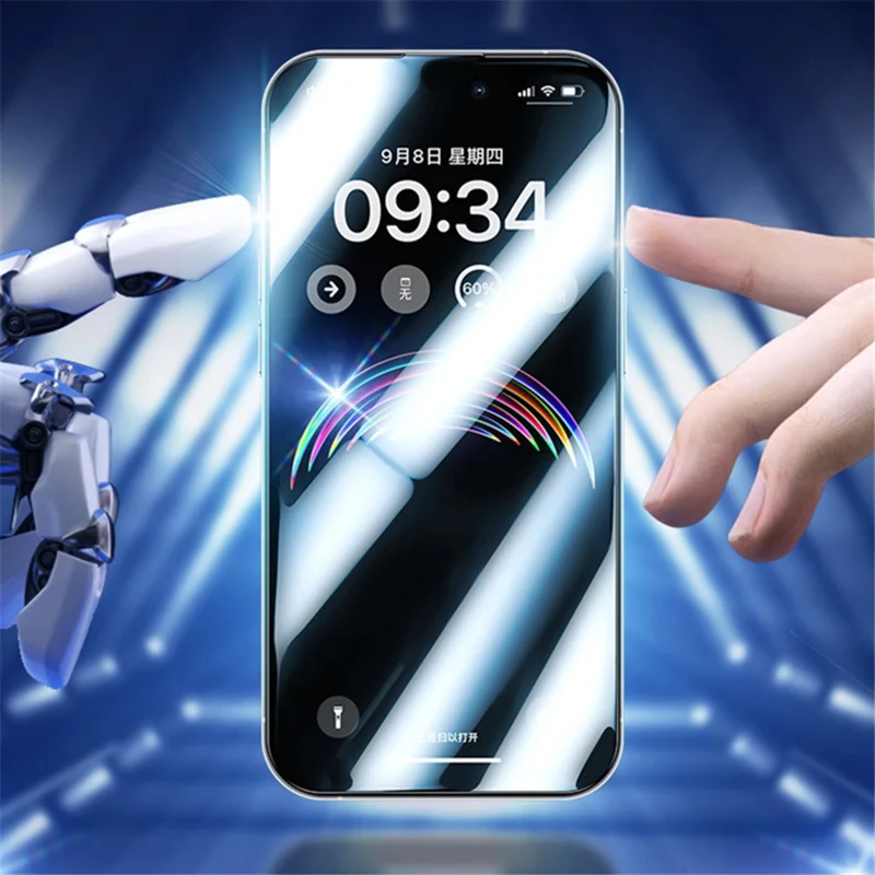 BENKS 0.23mm Ultra-Thin Tempered Glass Screen Film for iPhone 15 Plus Matte Screen Protector for Playing Game