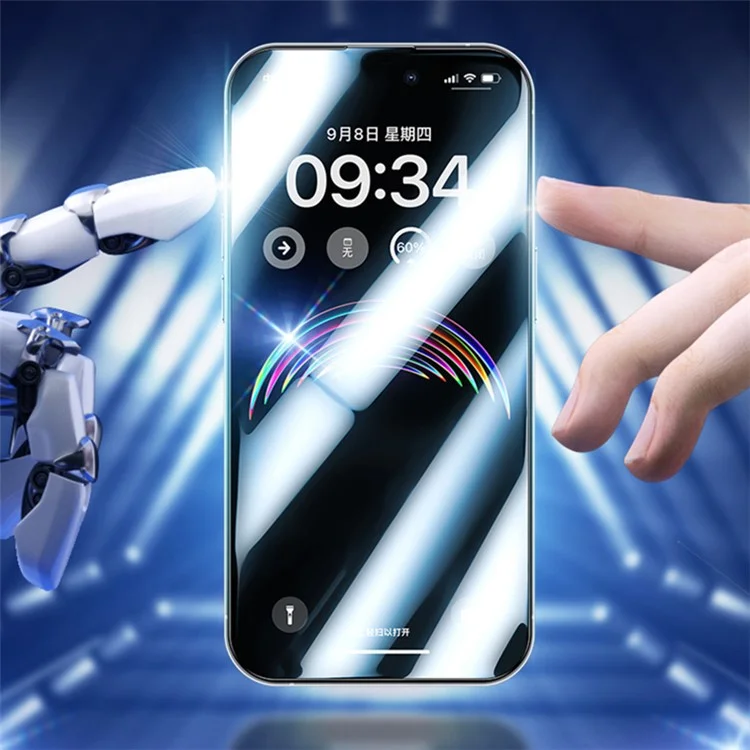BENKS 0,23 mm Ultra-Thin Tempered Glass Screen Film pour iPhone 15 Pro Matte Screen Protector pour Playing Game