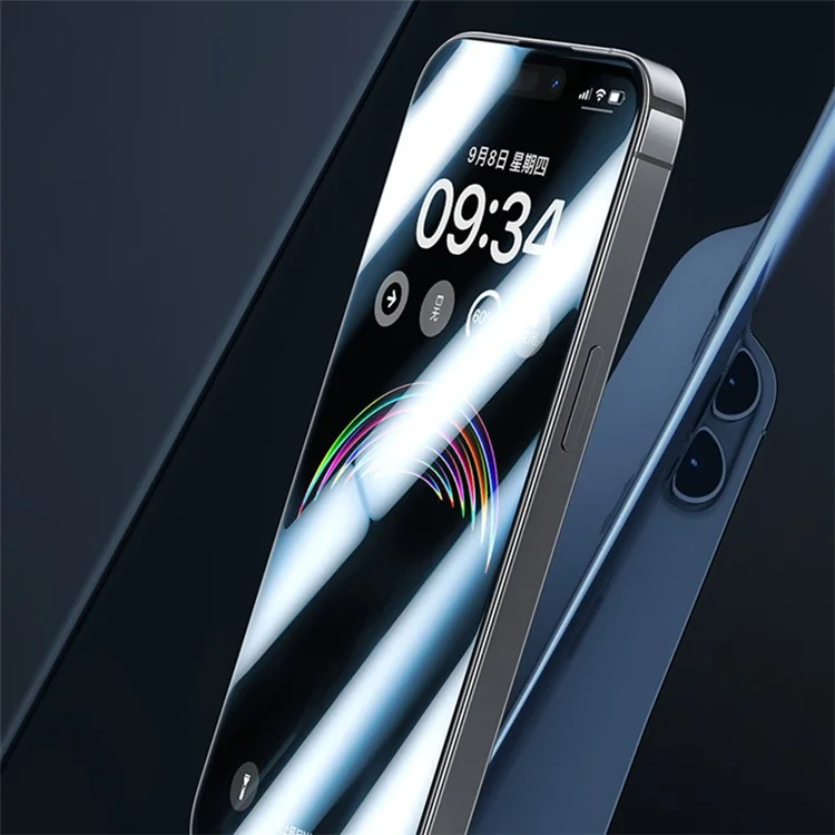 BENKS 0,23 mm Ultra-Thin Tempered Glass Screen Film pour iPhone 15 Pro Matte Screen Protector pour Playing Game