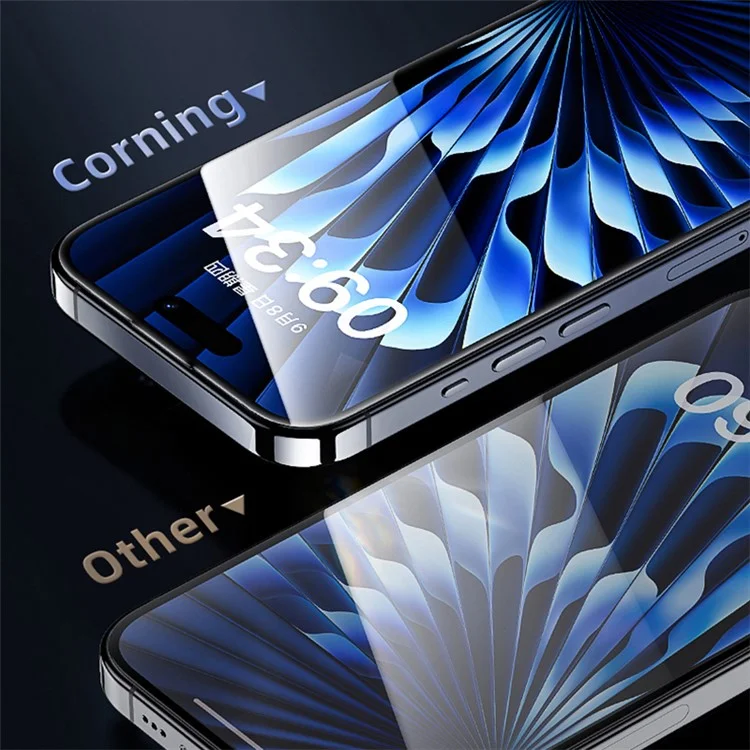Protector de pantalla de cristal claro BENKS para iPhone 15 Pro Max, resistente a los arañazos, alta dureza, película de vidrio Gorilla Corning