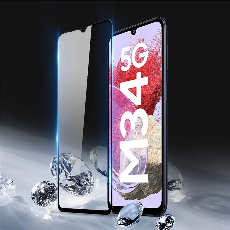 DUX DUCIS For Samsung Galaxy M34 5G Full Screen Protector 2.5D Flat Screen Medium Alumina Glass HD Clear Film