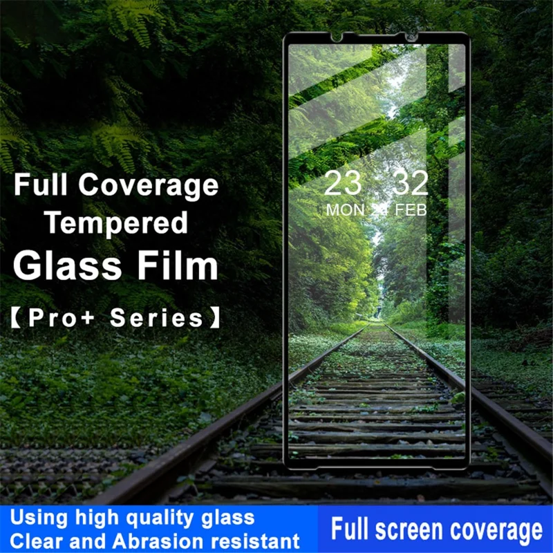 IMAK Pro+ Series For Sony Xperia 5 V Phone Full Screen Protector Super Clear Tempered Glass Film