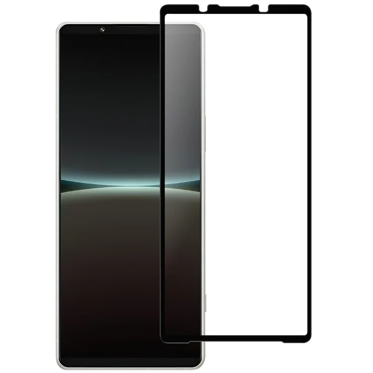 For Sony Xperia 5 V Black Edge Full Glue AGC Glass Screen Covering Film Clear Cell Phone Screen Protector