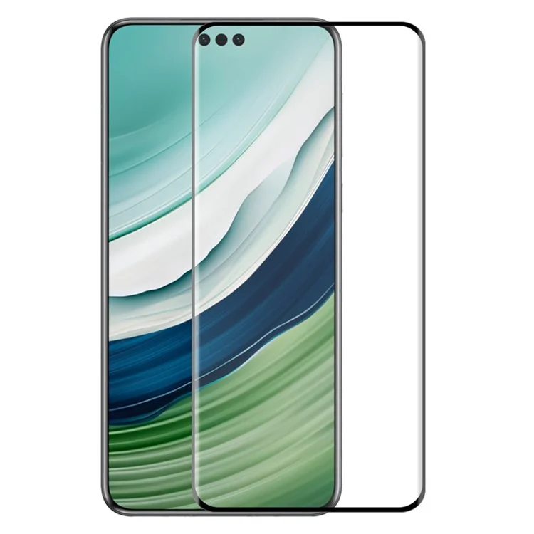 ENKAY HAT PRINCE Pellicola in vetro temperato per Huawei Mate 60 Pro+ / Mate 60 Pro Colla laterale 3D Bordo curvo Screen Protector - Nero