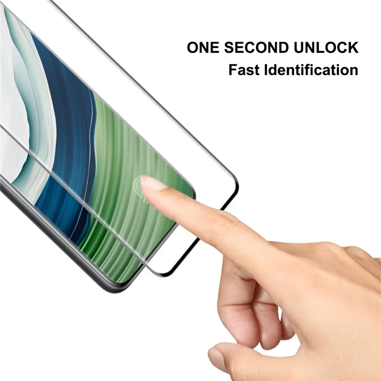 ENKAY HAT PRINCE Pellicola in vetro temperato per Huawei Mate 60 Pro+ / Mate 60 Pro Colla laterale 3D Bordo curvo Screen Protector - Nero
