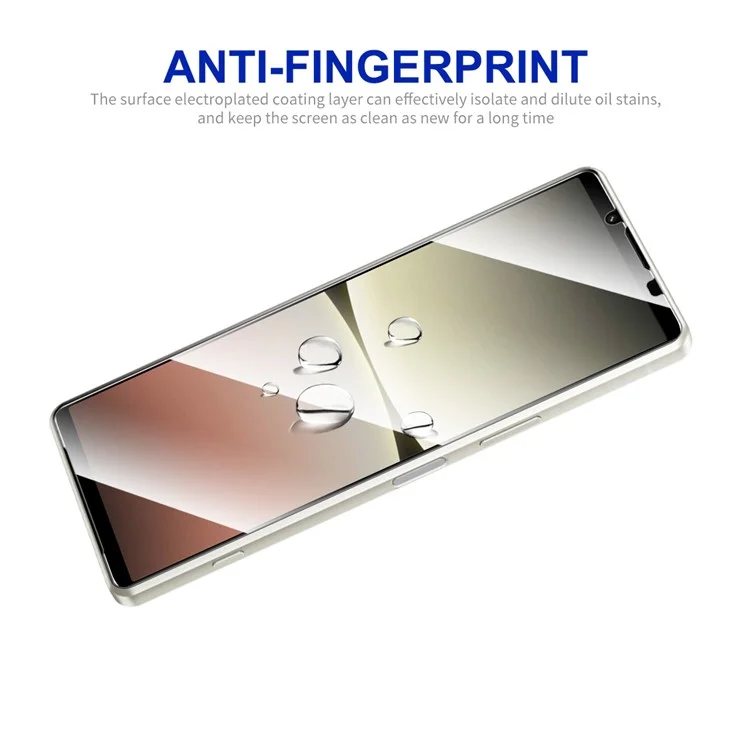 ENKAY HAT PRINCE 10Pcs for Sony Xperia 5 V Screen Protector 0.26mm 9H 2.5D Silk Print High Aluminium-silicon Glass Film