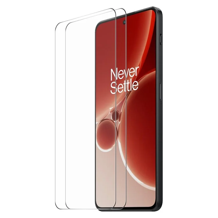 ENKAY HAT PRINCE 2Pcs para OnePlus Nord 3 5G / Nord N300 5G / Ace 2V Película de Vidro Alumínio-Silício de Alta Qualidade 2.5D Borda Arcada Protetor de Tela