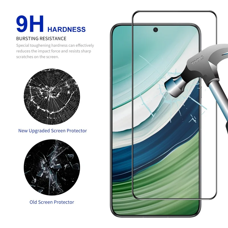 ENKAY HAT PRINCE for Huawei Mate 60 High Aluminium-silicon Glass Film 0.26mm 9H Silk Printing Screen Guard