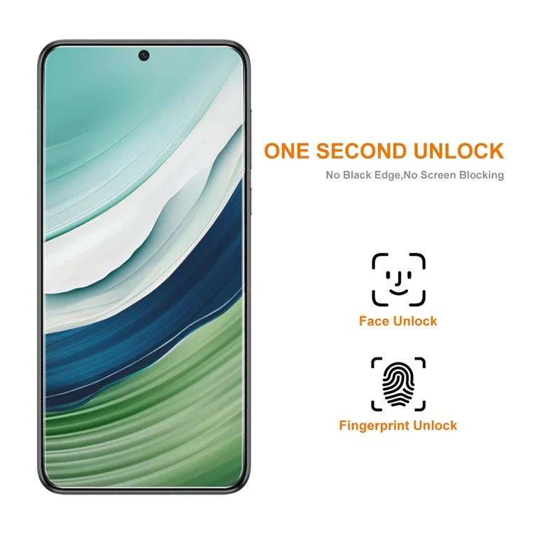 ENKAY HAT PRINCE para Huawei Mate 60 Película anti-impressão digital 2.5D 0.26mm Filme de vidro de alta alumínio-silício 9H