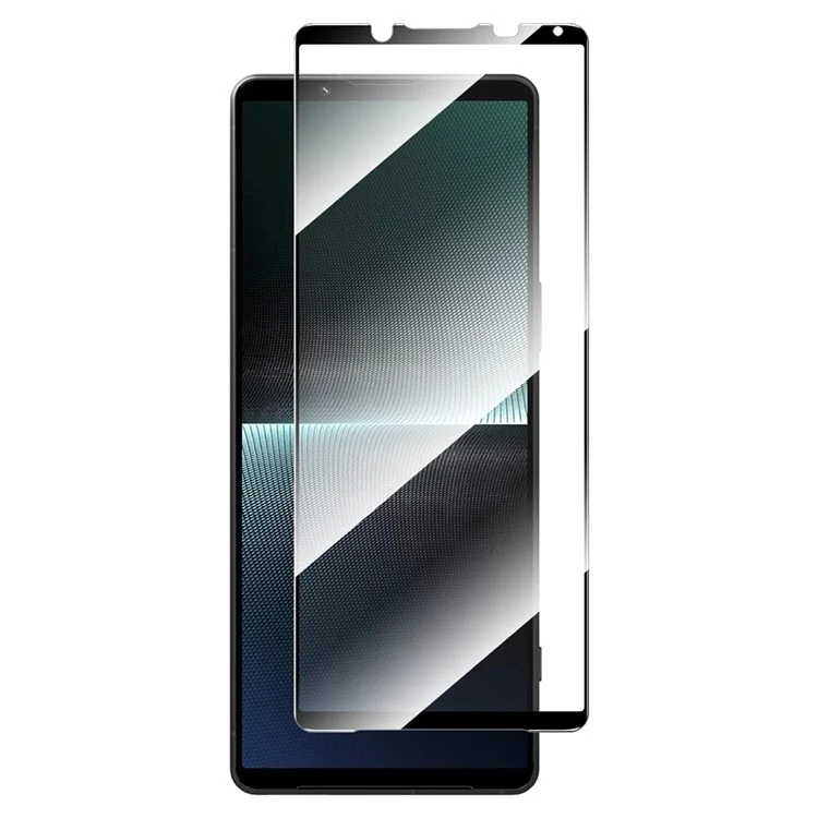 ENKAY HAT PRINCE 9H 2.5D Screen Protector for Sony Xperia 1 V Silk Print High Aluminium-silicon Glass Screen Film