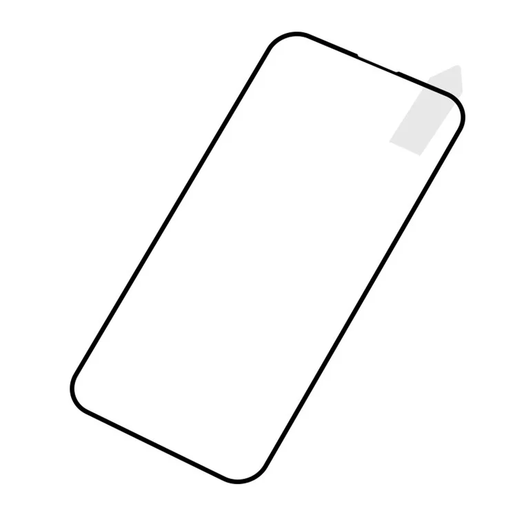 RURIHAI 10Pcs For iPhone 15 Pro Protecteur d'écran en verre trempé de seconde génération 2.5D 0.26mm Haute pellicule en verre d'aluminium et de silicium