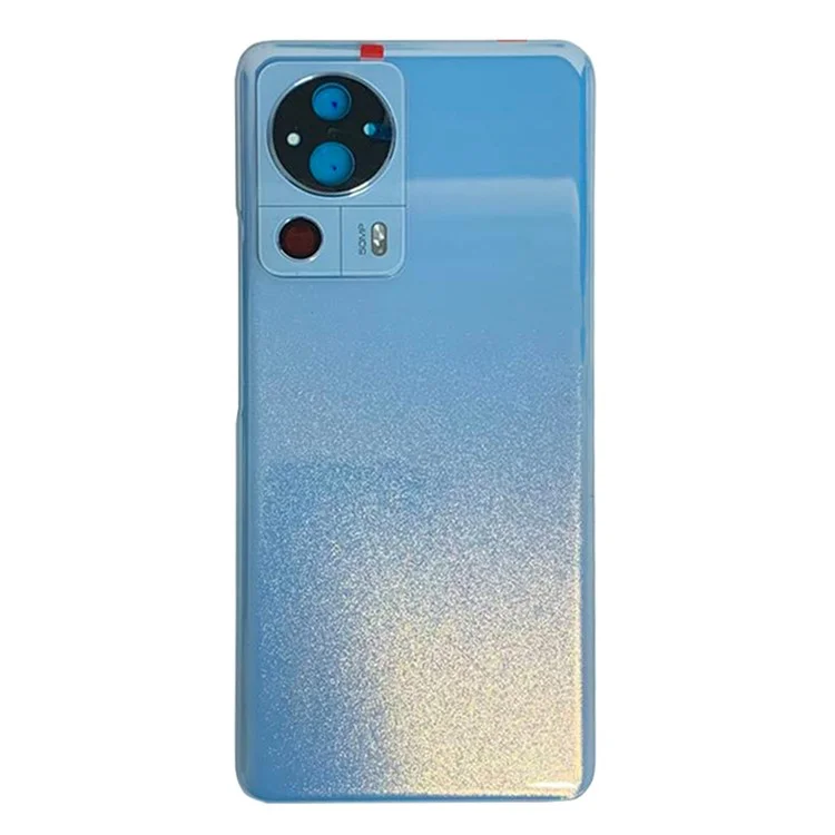 Para Xiaomi 13 Lite Carcasa de batería OEM con anillo de cámara y tapa de lente de repuesto - Azul