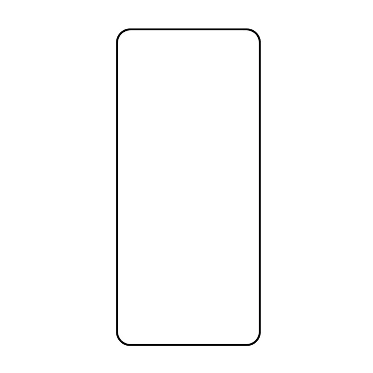 Pellicola in vetro temperato per Motorola Moto G84 5G / OPPO Reno2, Bordo nero Stampa in seta Protettore dello schermo full glue full screen