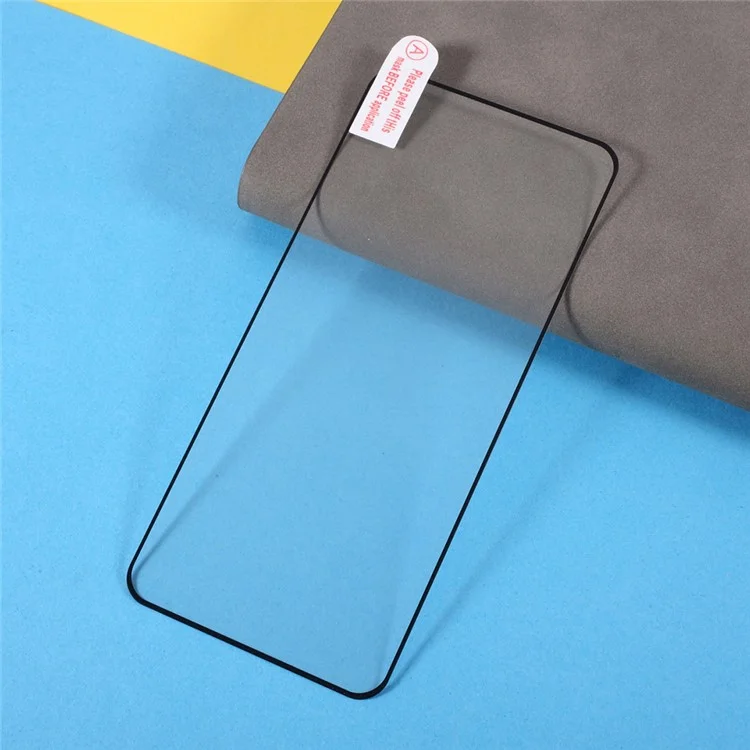 Pellicola in vetro temperato per Motorola Moto G84 5G / OPPO Reno2, Bordo nero Stampa in seta Protettore dello schermo full glue full screen