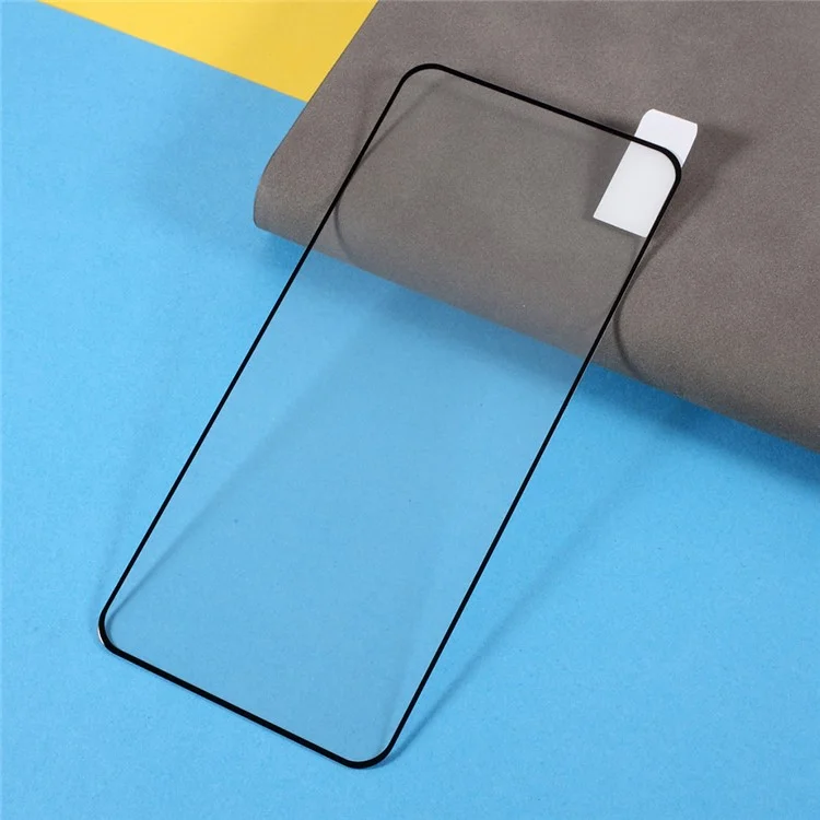 Pellicola in vetro temperato per Motorola Moto G84 5G / OPPO Reno2, Bordo nero Stampa in seta Protettore dello schermo full glue full screen