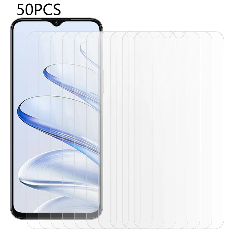 Compra em Atacado 50 Peças Para Honor 70 Lite 5G / X6a 4G Película de Tela Transparente Antirrisco Protetor de Tela de Vidro Temperado