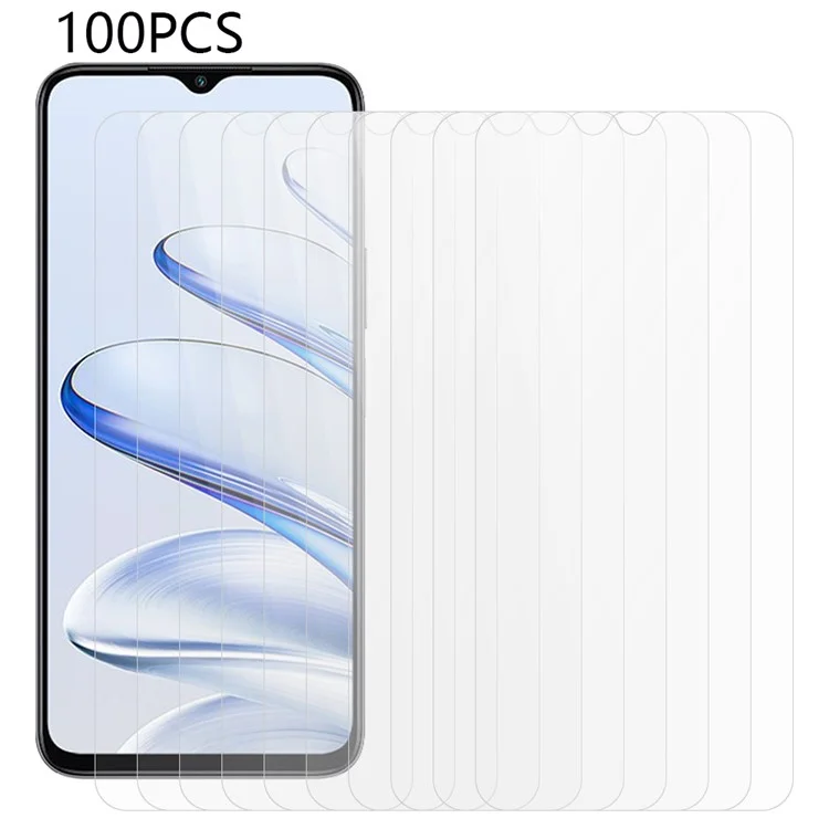Compra a Granel 100Pcs Para Honor 70 Lite 5G / X6a 4G Película de Tela Transparente Anti-Arranhões Protetor de Tela de Vidro Temperado