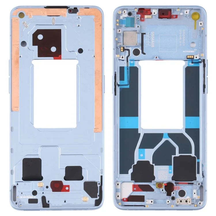 Per Oppo Reno6 5G Cellulare Piastra Centrale Telaio Parte di Riparazione (Lato A) (senza Logo) - Blu