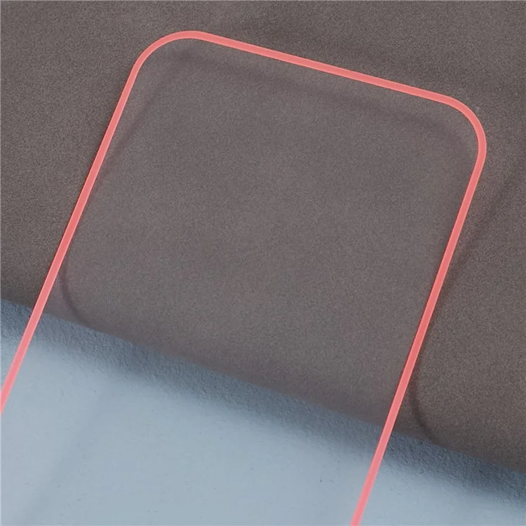 Para iPhone 15 Plus Luminous Medium Alumina Glass Film Ultra Clear Full Glue Screen Protector - Rose Pink